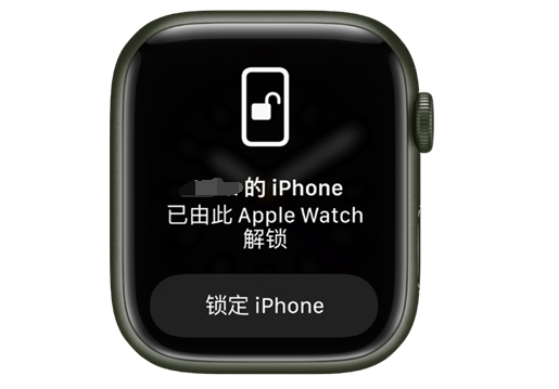 绥芬河苹果手机维修分享用 AppleWatch 解锁配备面容 ID 的 iPhone方法 