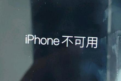 绥芬河苹果服务网点分享锁屏界面显示“iPhone 不可用”如何解决 